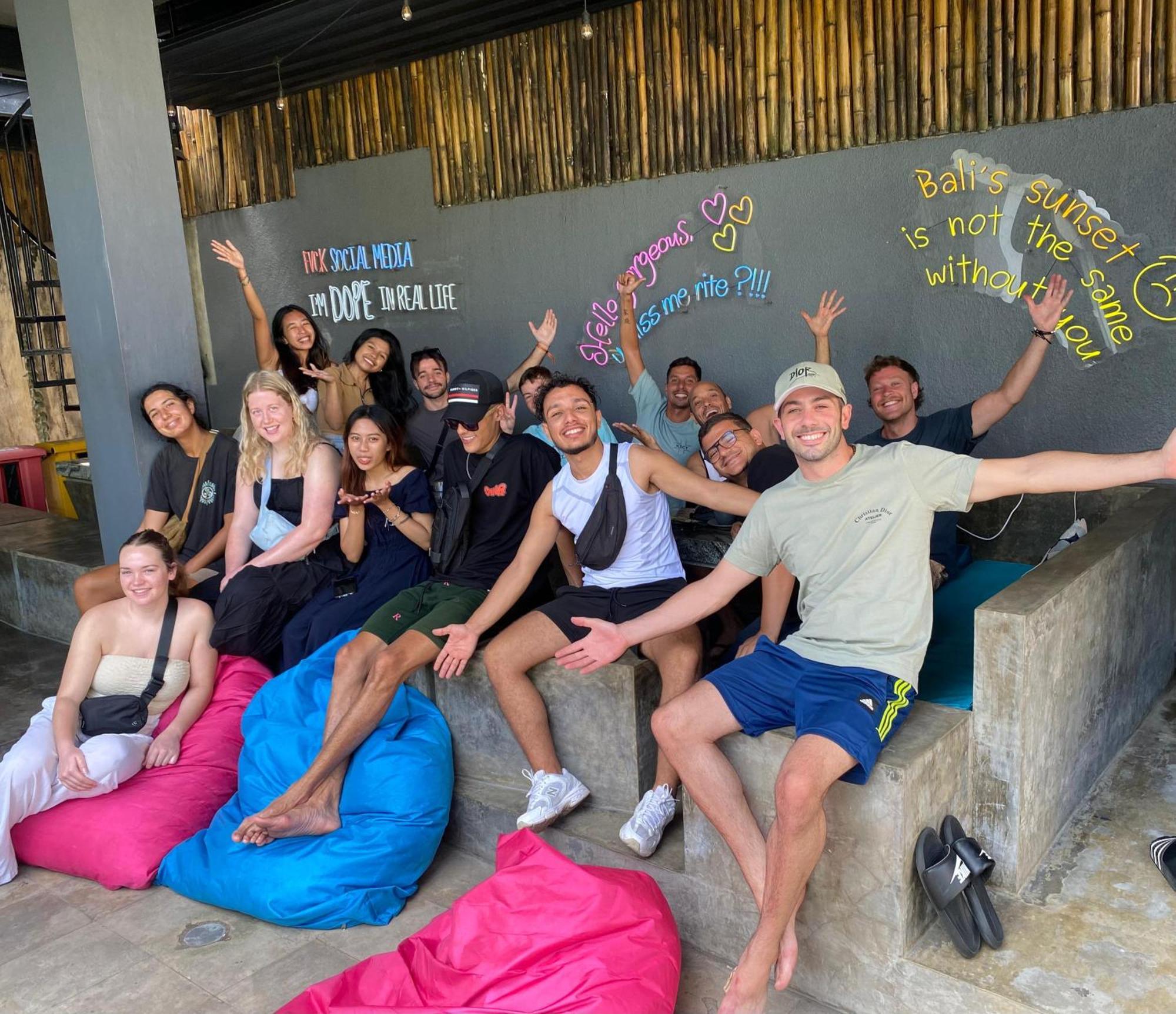 Stellar Capsules Hostel Seminyak Kültér fotó The team of the hostel